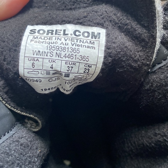 ❄️SOREL Explorer II Joan Felt WP Green white black red Women’s 6 - Picture 13 of 17